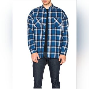 Fear Of God Plaid Flannel Shirt Sz L